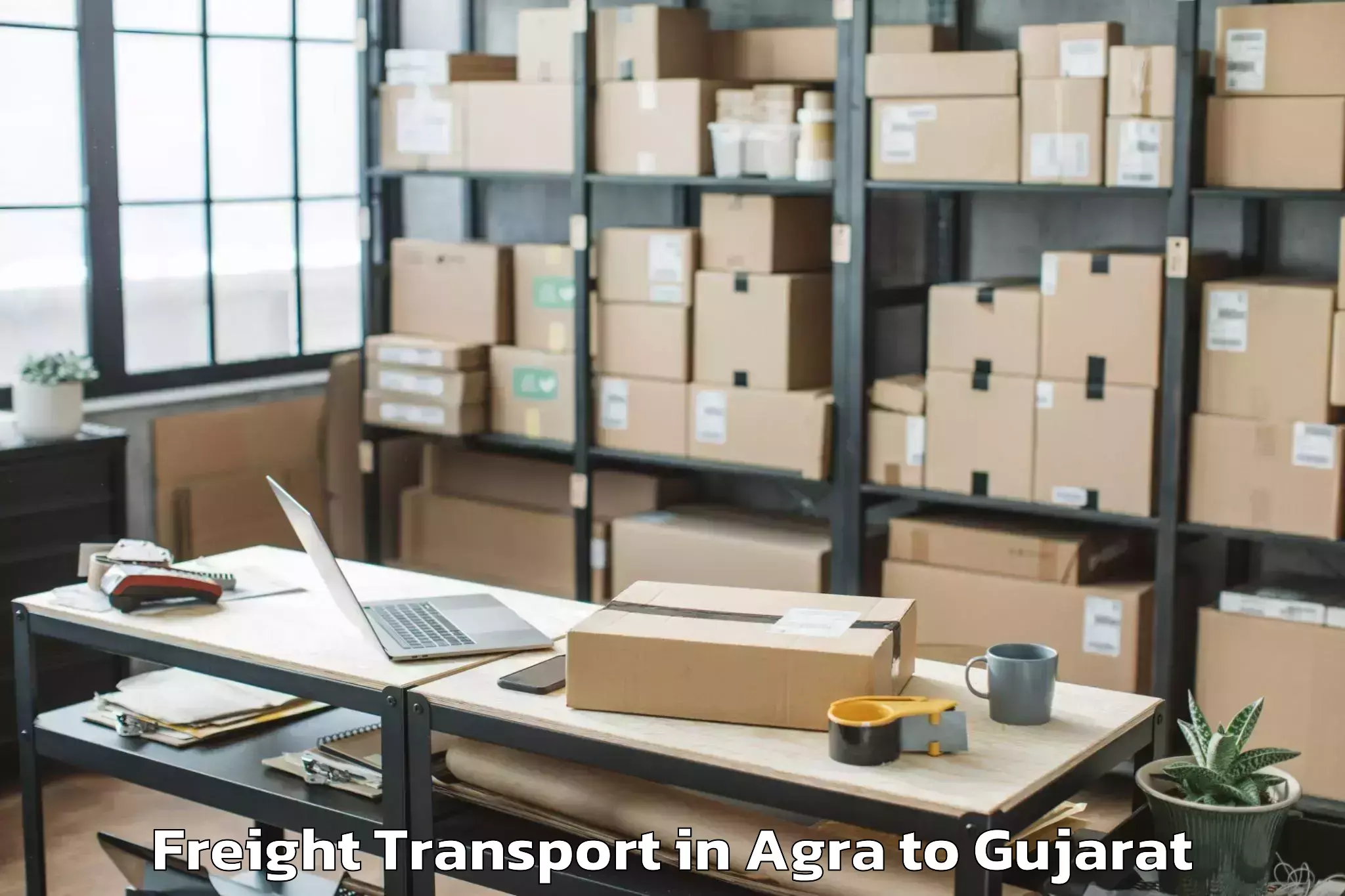 Comprehensive Agra to Lodhika Freight Transport